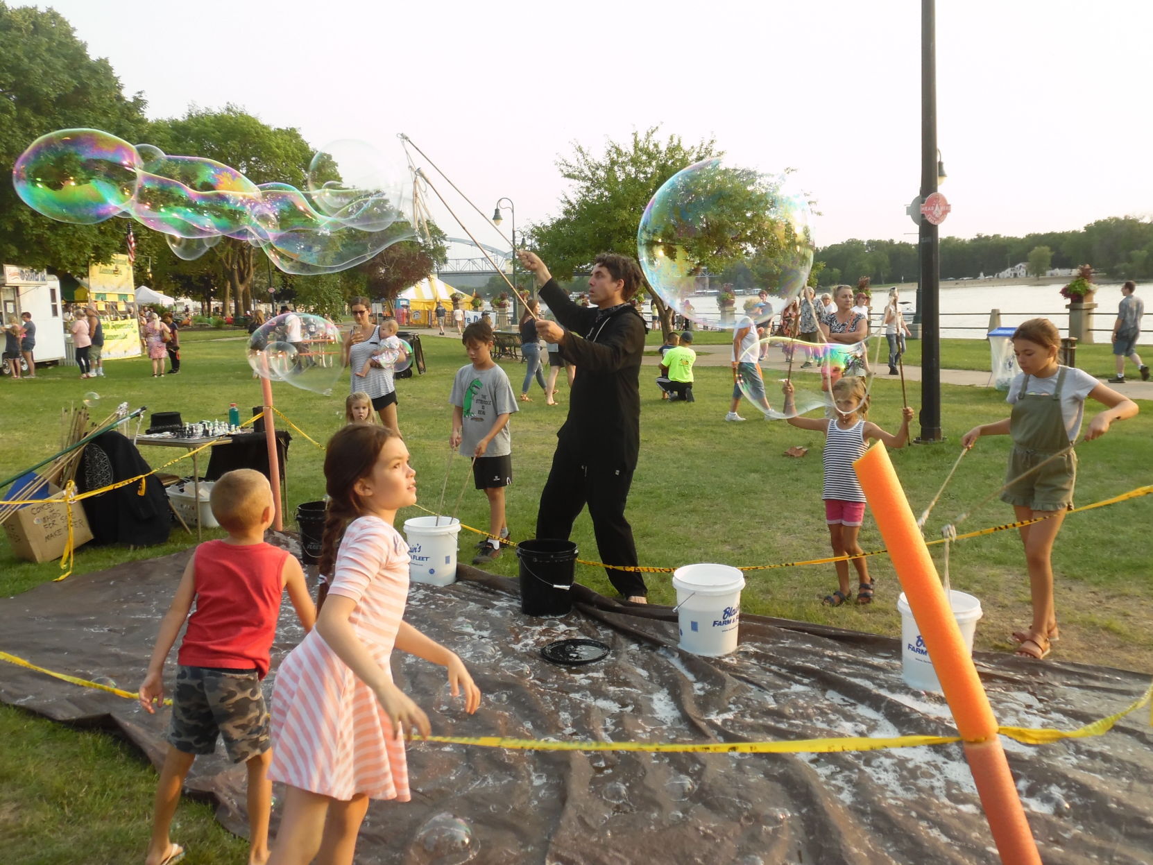 Bubble magic at Riverfest